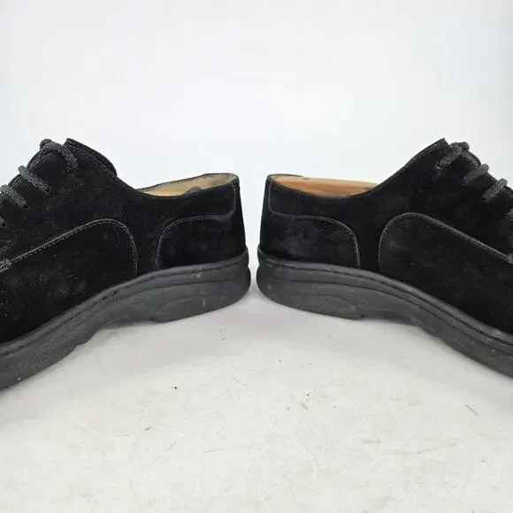 Joseph Fenestrier Paris Suede Oxfords US 10 Mens Black Derby Dress Walking Shoes Joseph J. Fenestrier Mens Derby Oxfords Sz UK 8, Us 7, Black  main image 2
